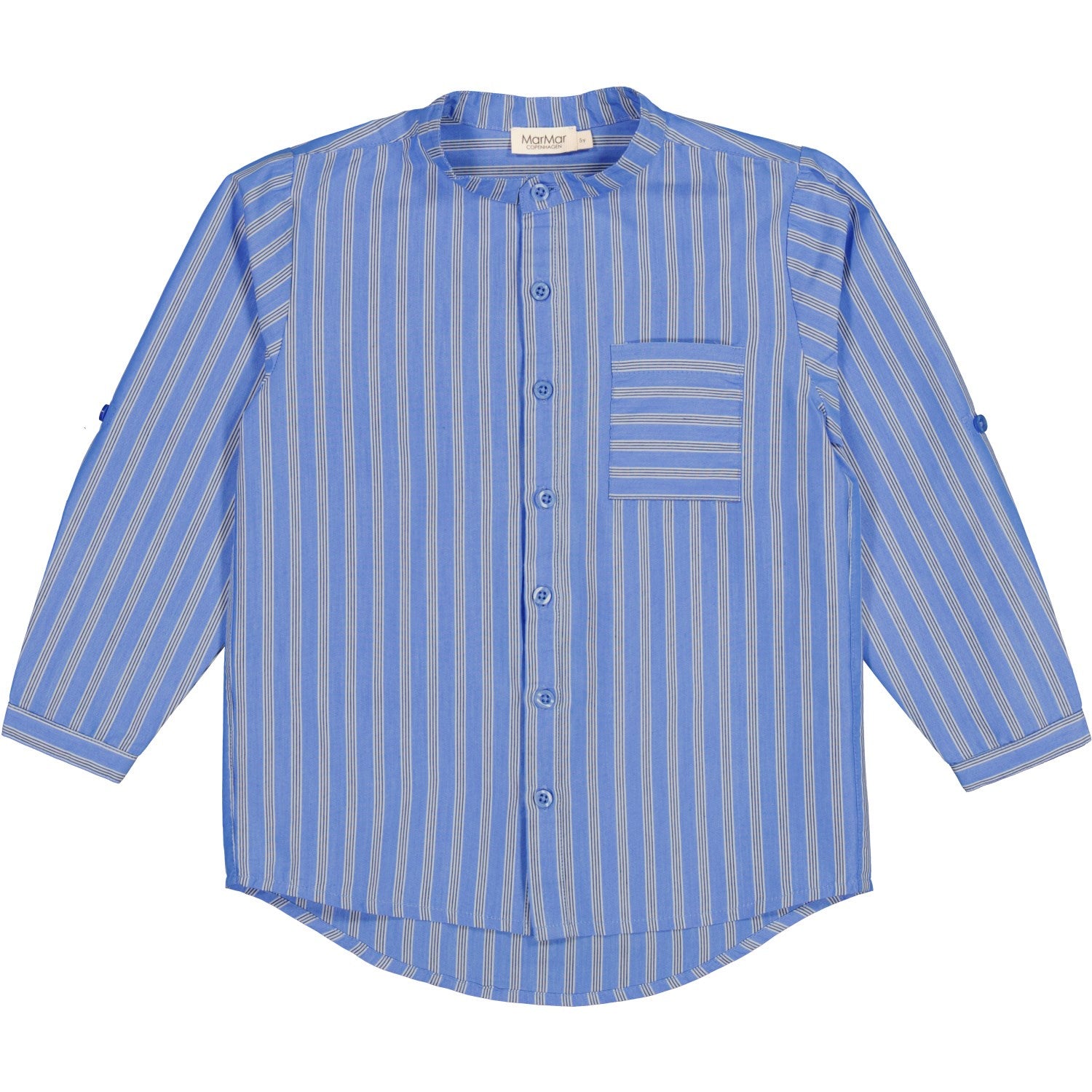MarMar Smooth Cotton Cornflower Stripe Theodor Shirt