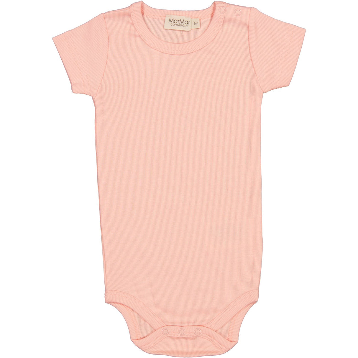 MarMar Modal Fine Rib Soft Coral Plain Body