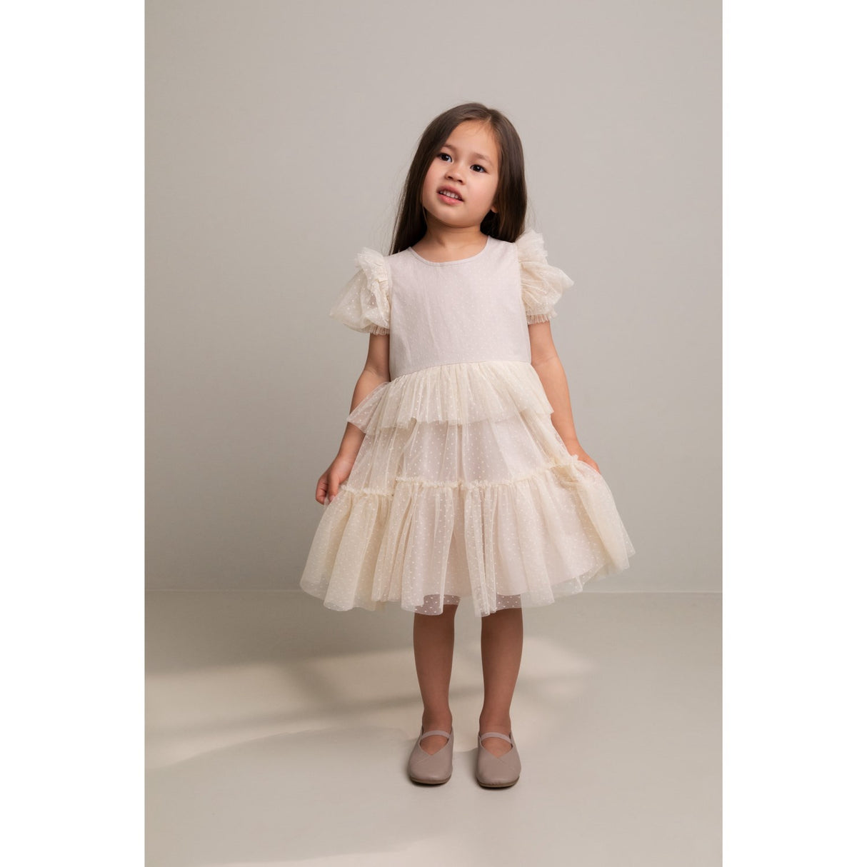 MarMar Tulle Dotty Vanilla Doth Dress 3