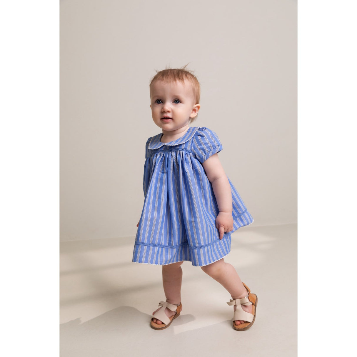 MarMar Smooth Cotton Cornflower Stripe Dulla Dress 2