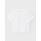 Name It Bright White Silt Green Hambioose Short T-Shirt 3