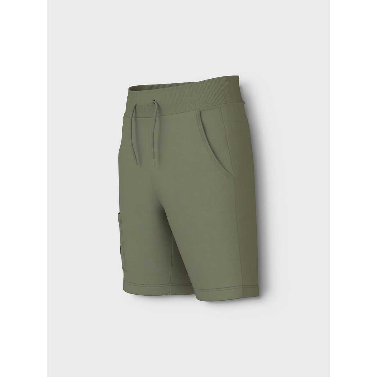 Name It Oil Green Vivasse Long Sweat Shorts 2