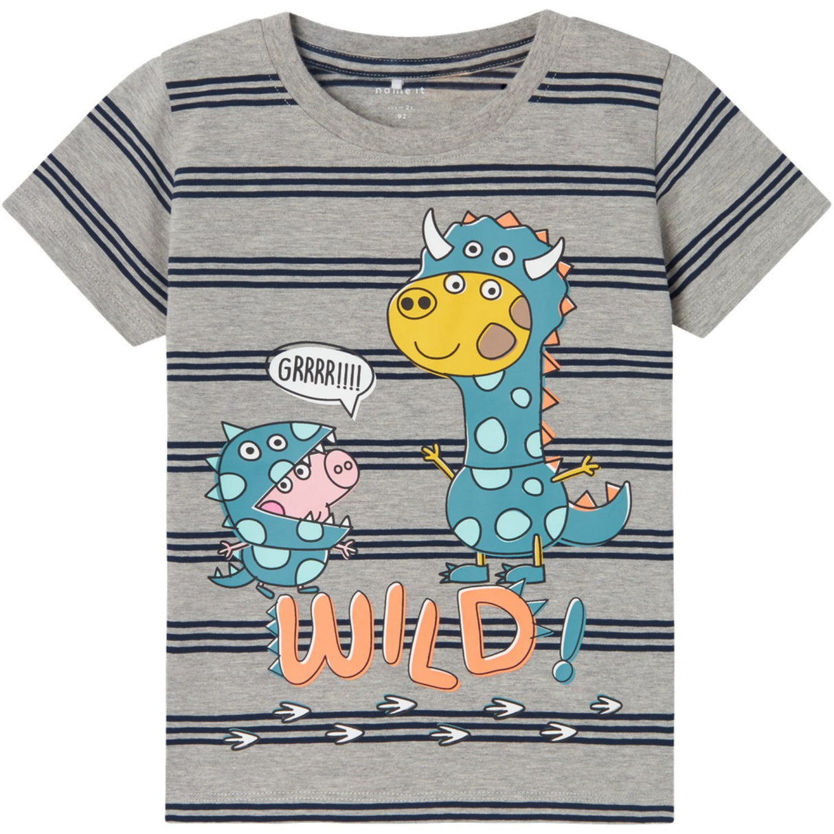 Name It Grey Melange Afaf Peppa Pig T-Shirt