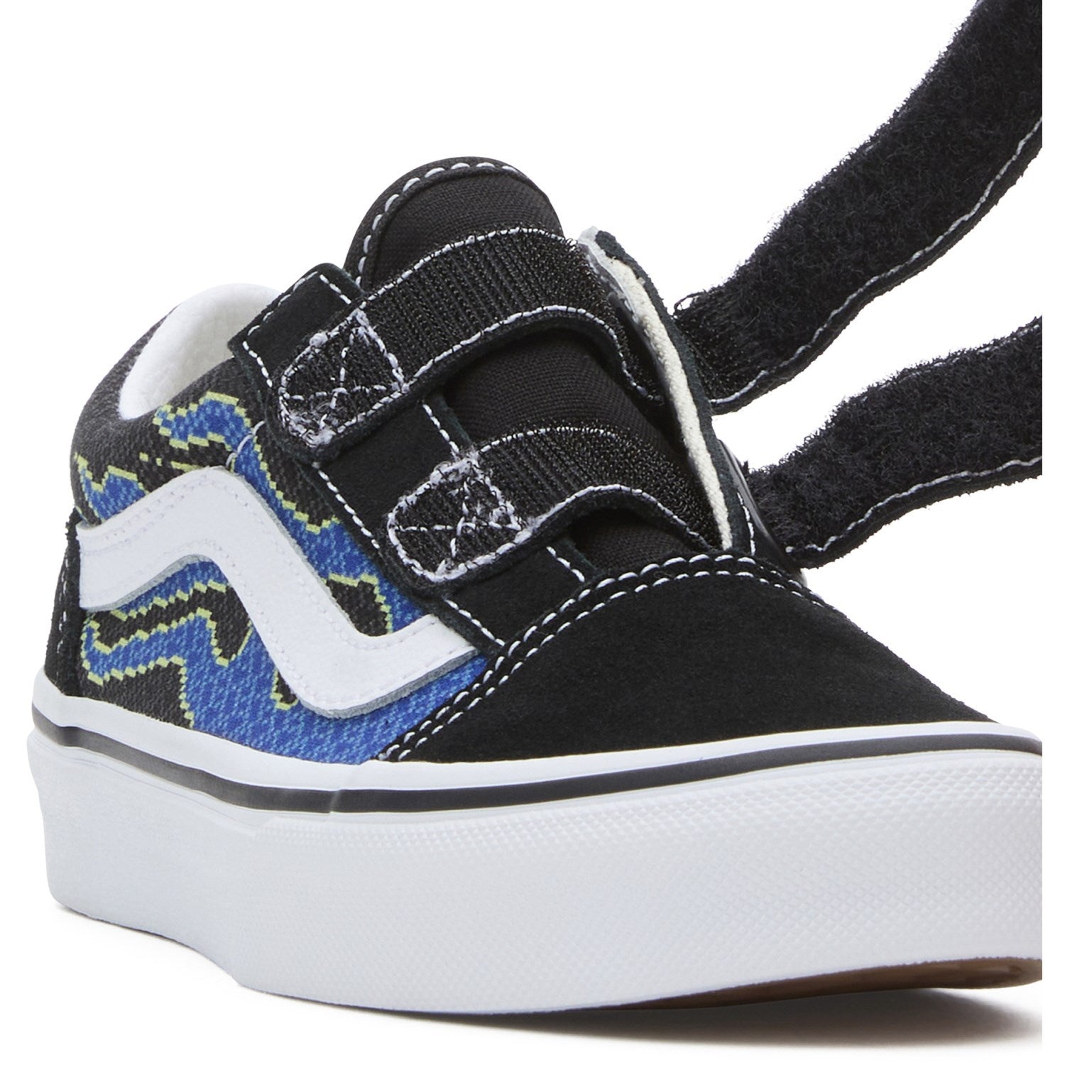 VANS Pixel Flame Black/Blue UY Old Shoeol V Sneakers 3
