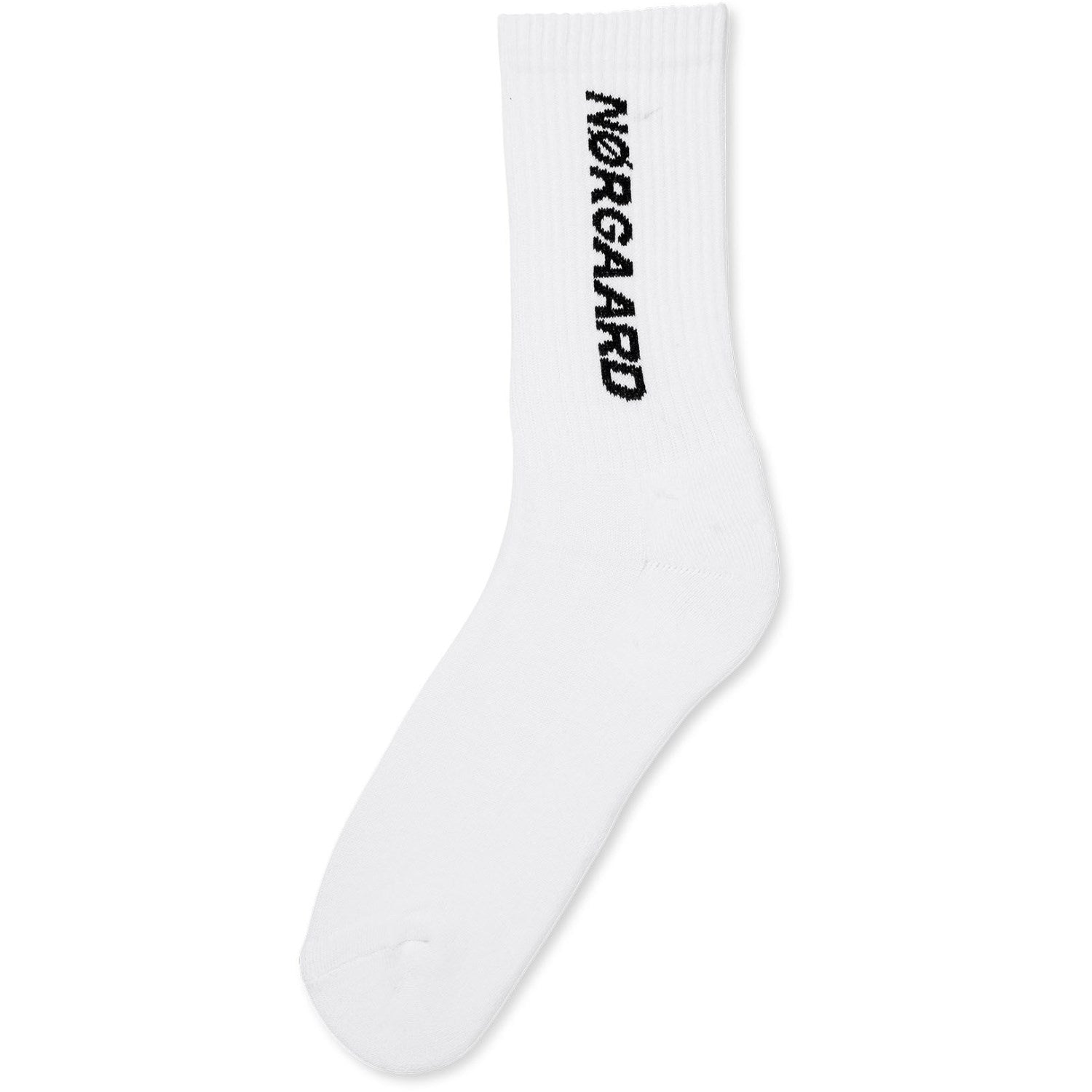 Mads Nørgaard White Cotton Tennis MN Classic Sock
