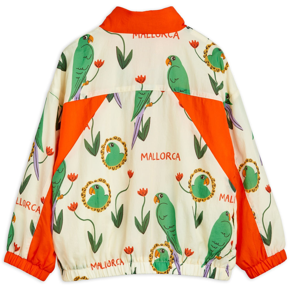 Mini Rodini Multi Parrots AOP Nylon Tracksuit Jacket 5