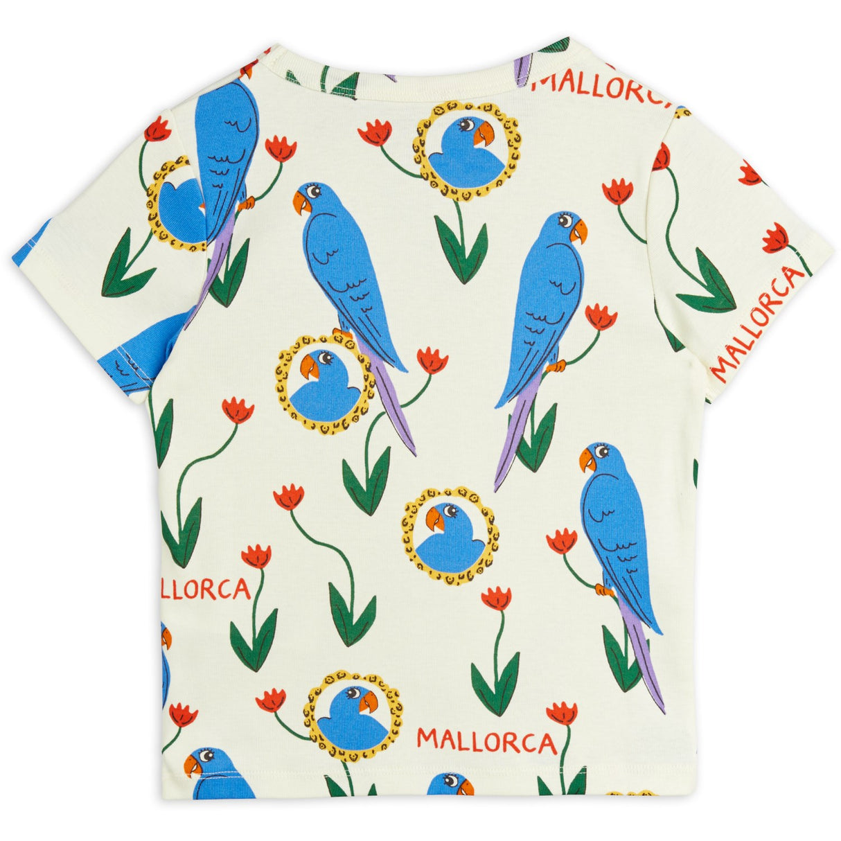 Mini Rodini Multi Parrots AOP T-Shirt 4