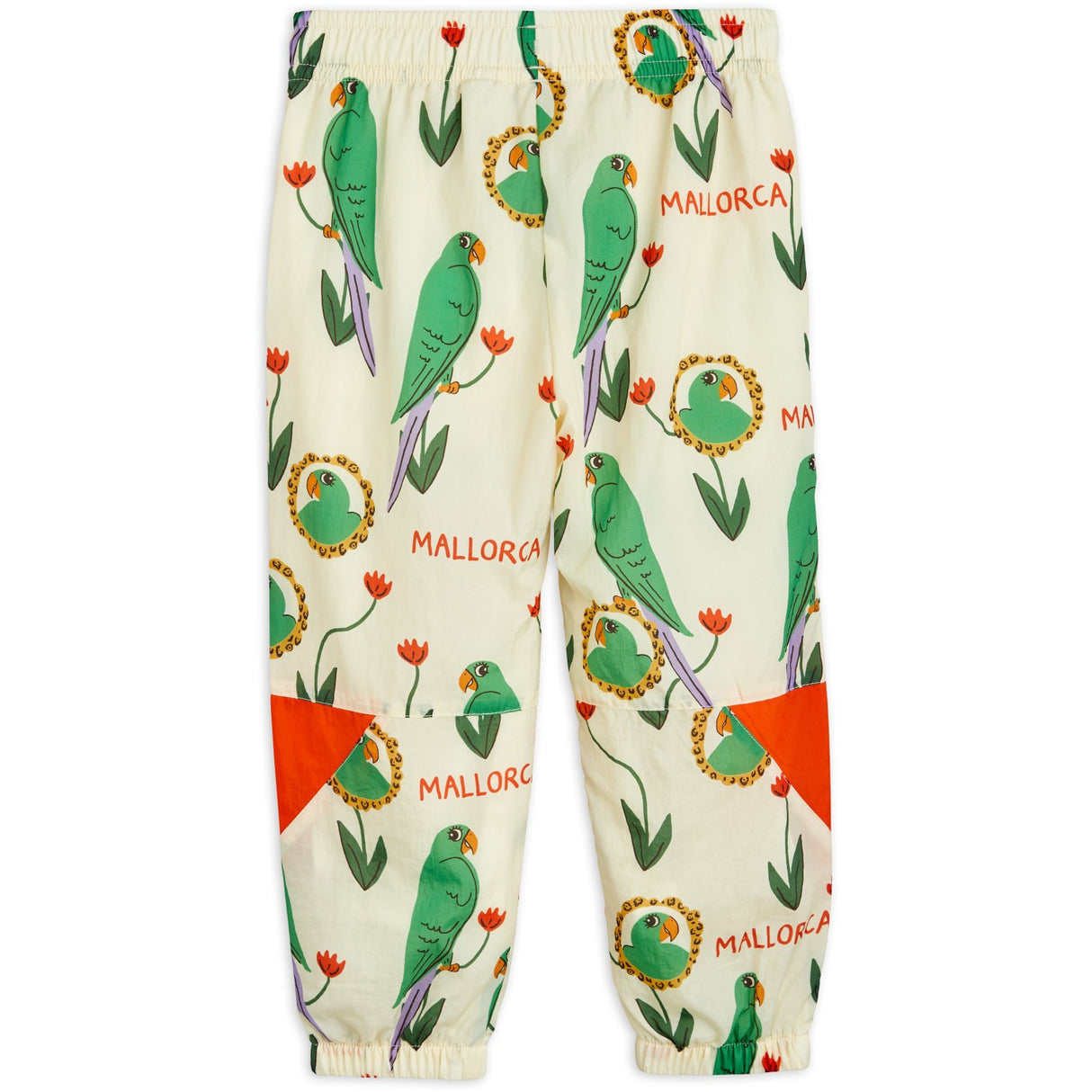 Mini Rodini Multi Parrots AOP Nylon Tracksuit Pants 6