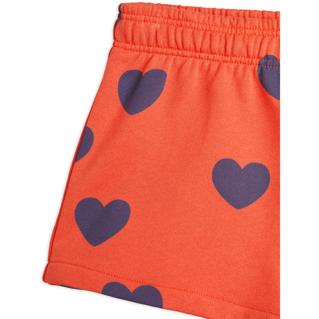 Mini Rodini Red Hearts AOP Sweatshorts 2