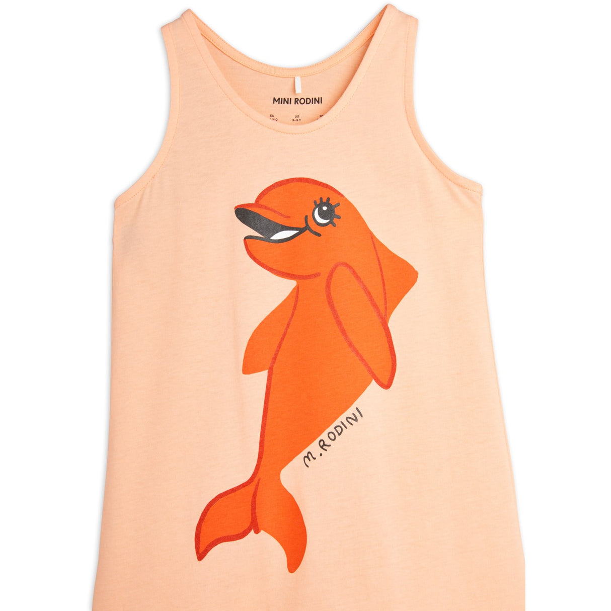 Mini Rodini Pink Dolphin Tank Dress 3