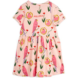 Mini Rodini Pink Parrots AOP Dress 4