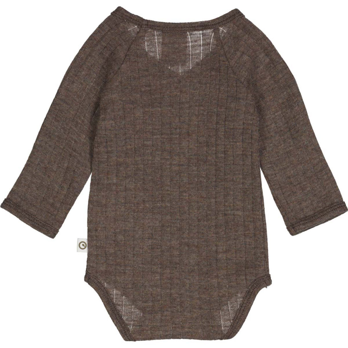 Müsli Walnut Melange Woolly Rib Bodysuit Ls