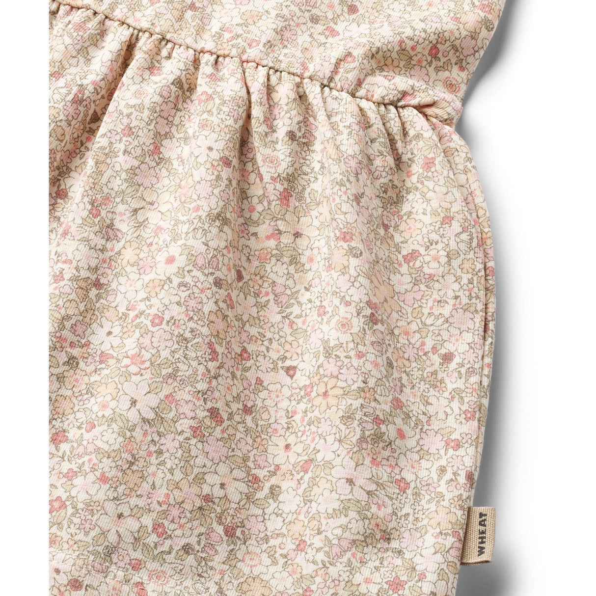 Wheat Cream Flower Meadow Jersey Dress Johanna 2