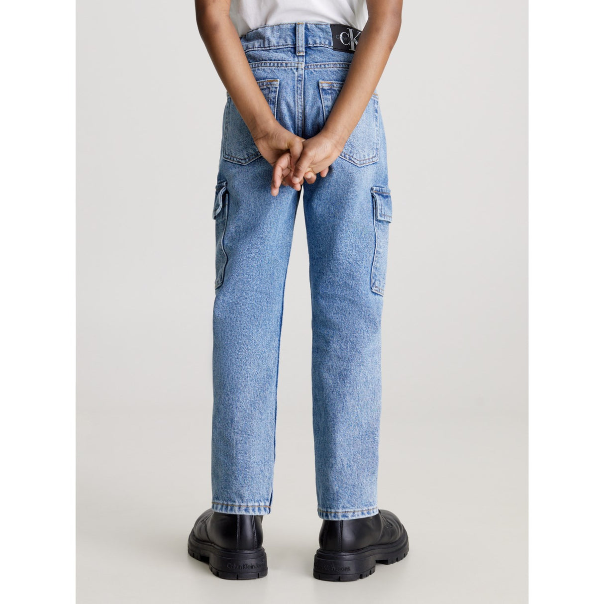 Calvin Klein Dad Denim Jeans Iconic Mid Blue