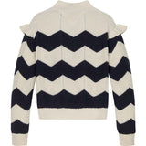 Tommy Hilfiger Ivory Petal Stripe Wavy Stripe Sweater