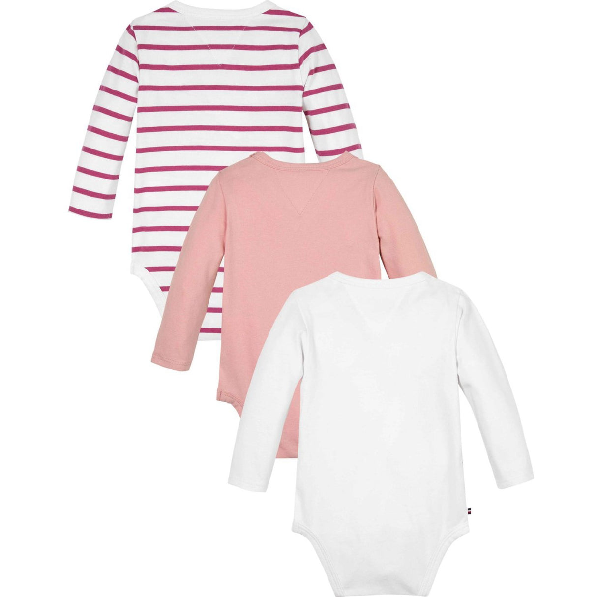 Tommy Hilfiger Soft Rose Essential 3-Pack Bodysuit Ls Giftpack