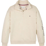 Tommy Hilfiger Calico Heather Essential Half Zip Crewneck