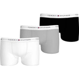 Tommy Hilfiger Black/Ant Silver/White 3-Pack Boxer Shorts