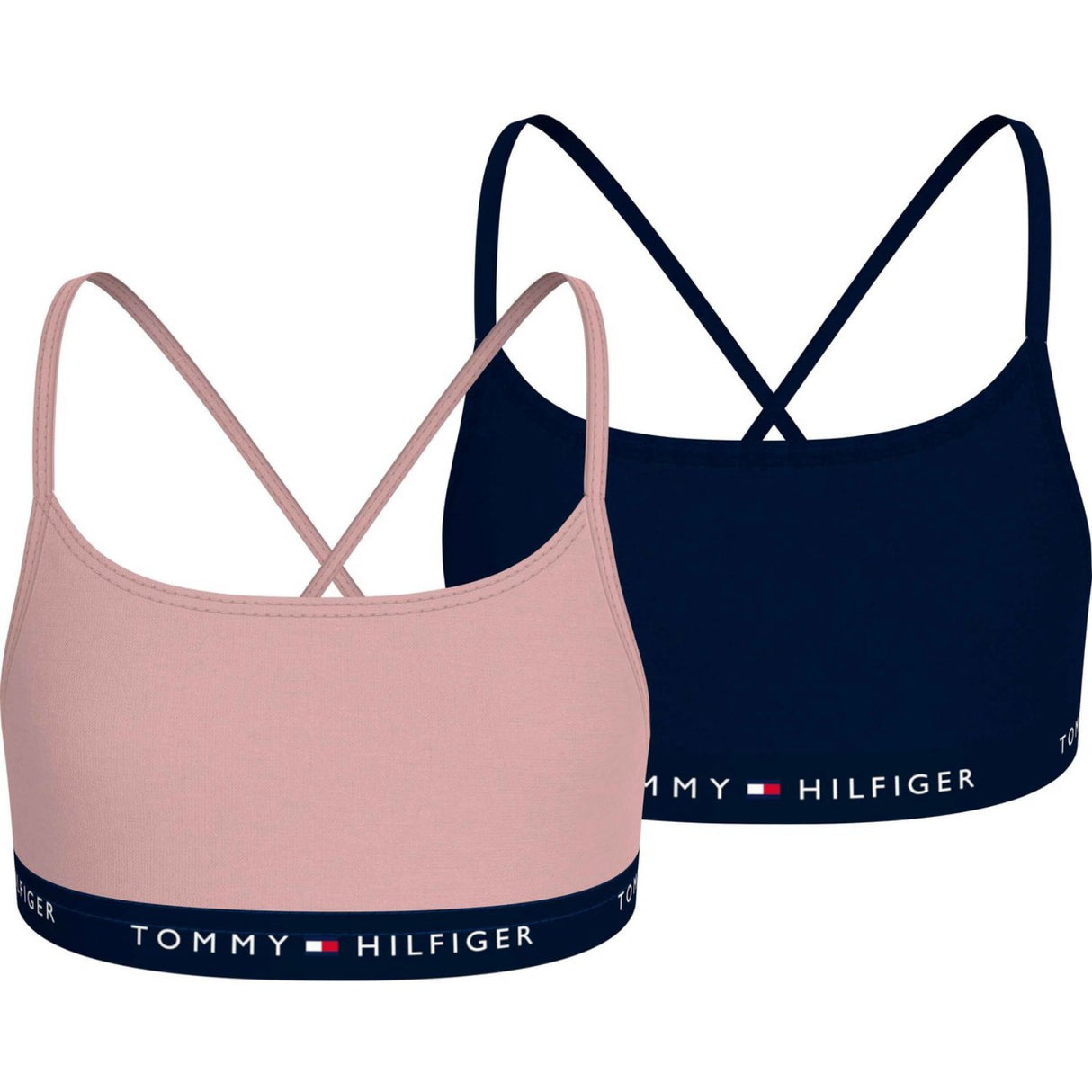 Tommy Hilfiger Soft Rose/Desert Sky 2-Pack Strappy Bralette