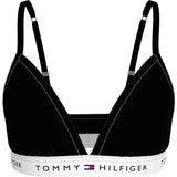 Tommy Hilfiger Black Triangle Bra Fixed Foam