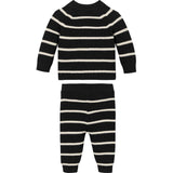 Calvin Klein Ck Black/ Whitecap Gray Stripe Knitted Stripe Set 2