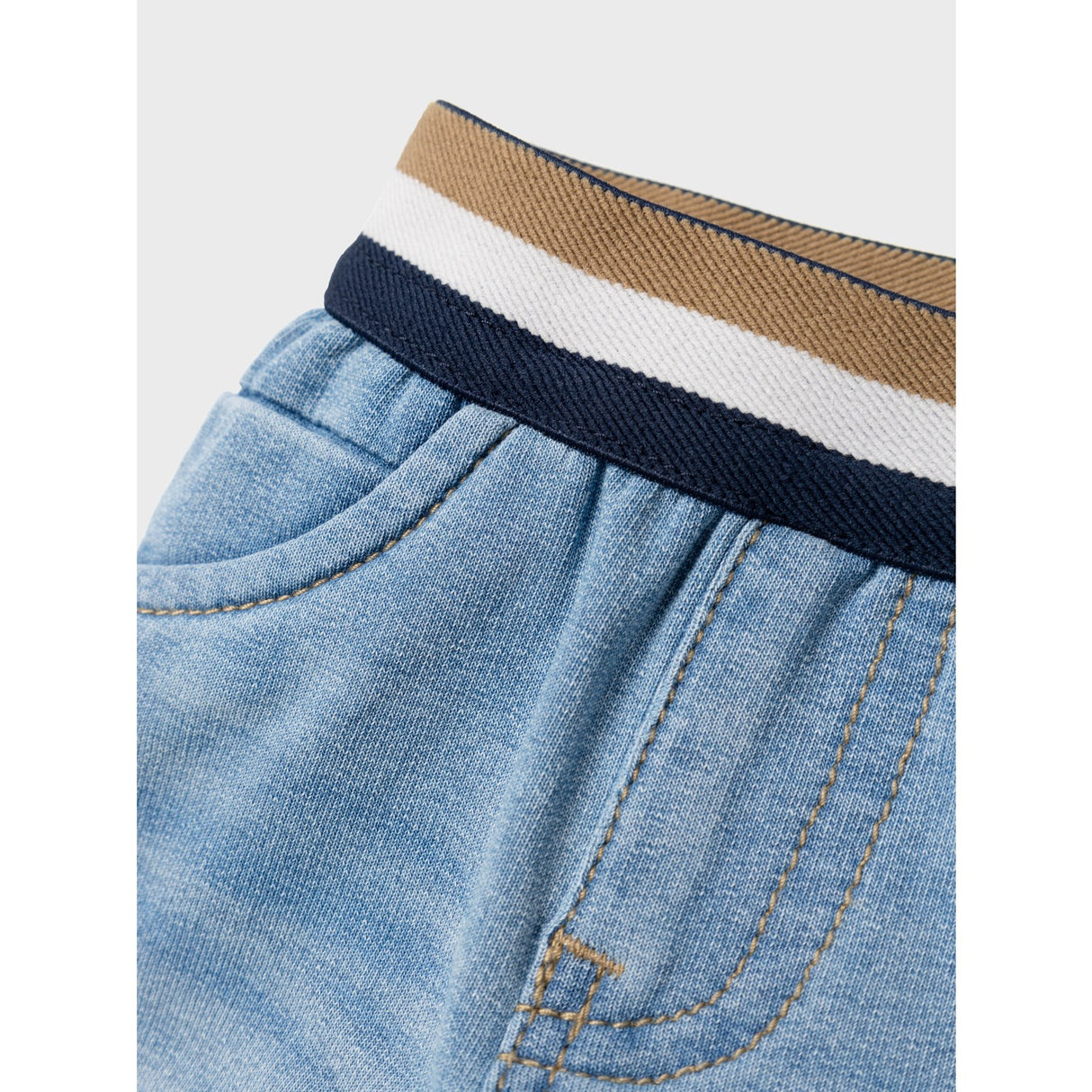 Name It Light Blue Denim Silas Sweat Denim Long Shorts 2