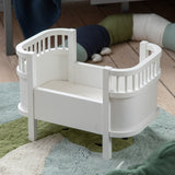 Sebra Classic White Doll's Bed w. Mattress