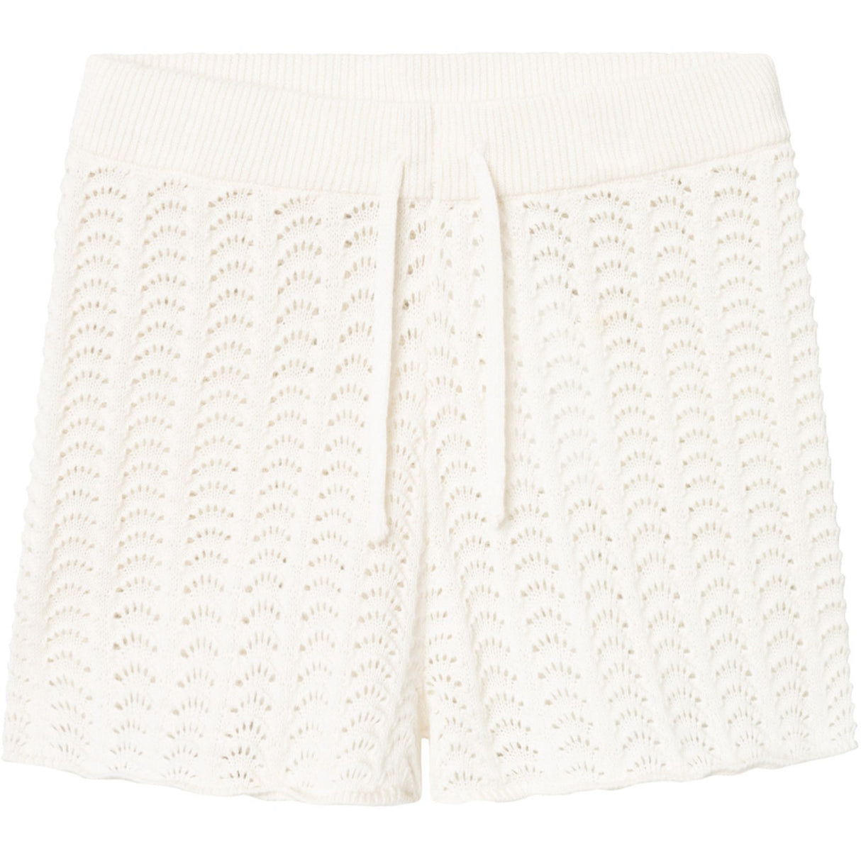 Lil'Atelier Coconut Milk Johanna Knit Shorts