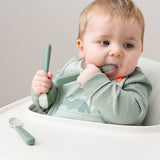 DonebyDeer Foodie Easy-Grip Babyske 3 Piece Grøn 2