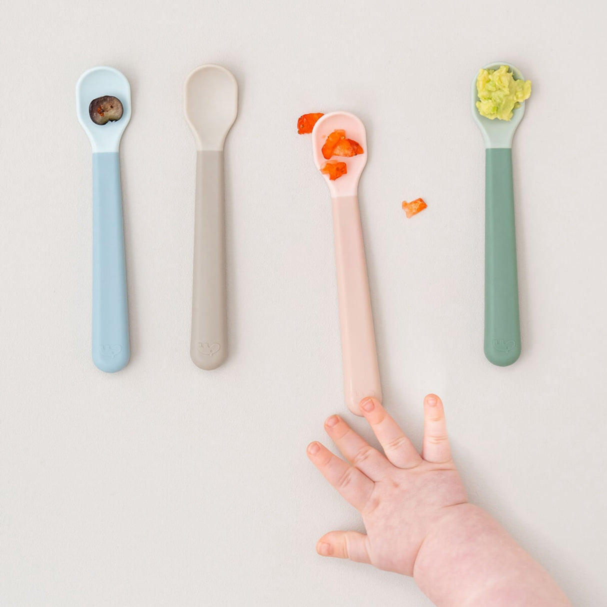 DonebyDeer Foodie Easy-Grip Babyske 3 Piece Grøn 4