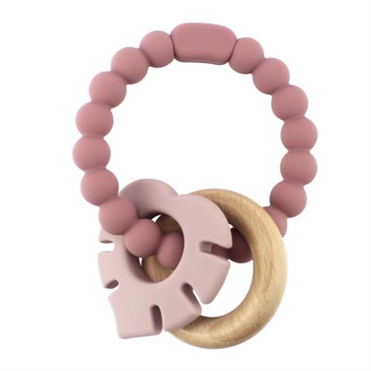 Magni Pink Teether - Leaf