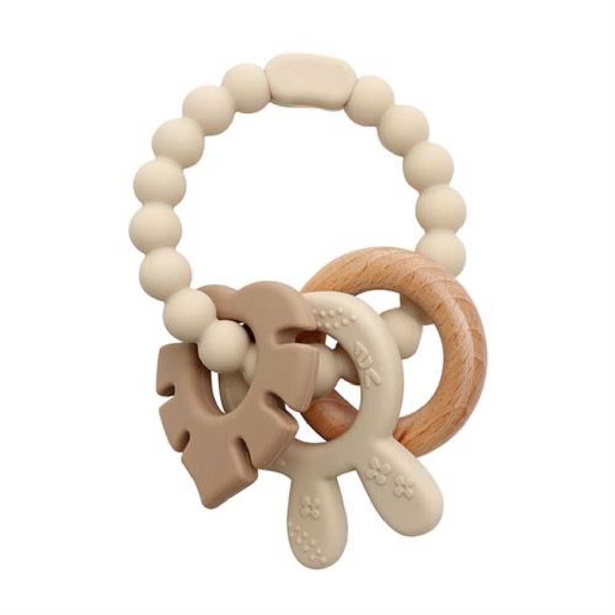 Magni Beige Teether - Leaf/Rabbit Ear