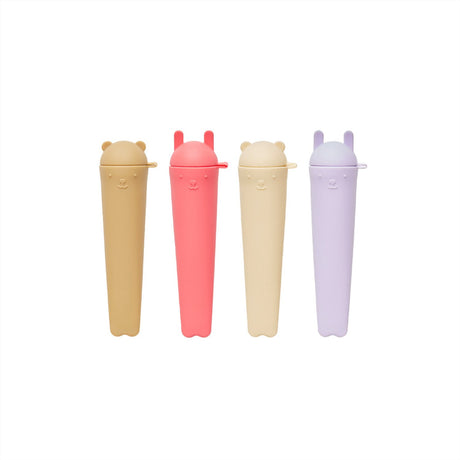 OYOY Lavender / Vanilla / Cherry Red / Rubber Ninka & Teddy Ice Pops 4-Pack