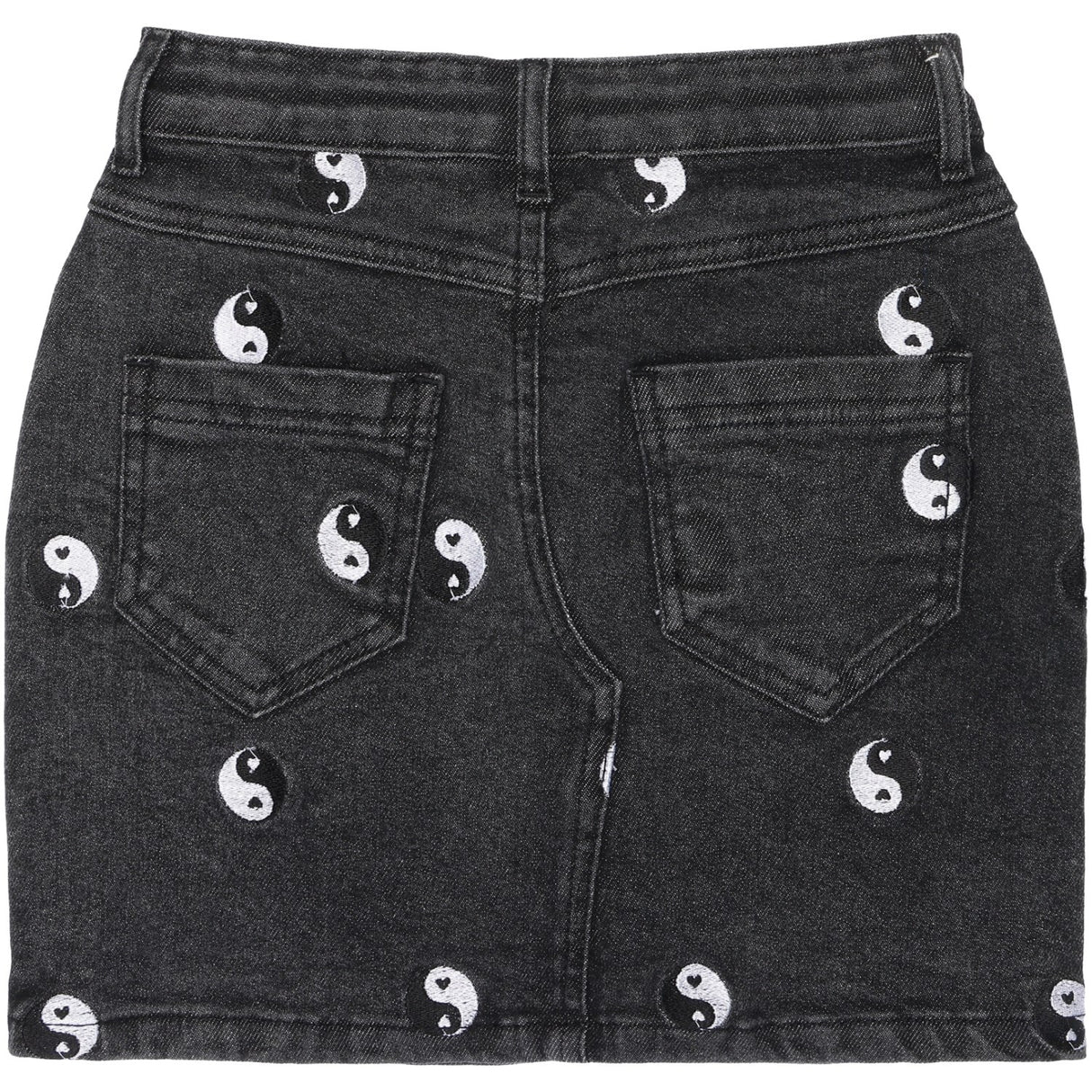 The New Black Denim Wash Lykke Denim Skirt