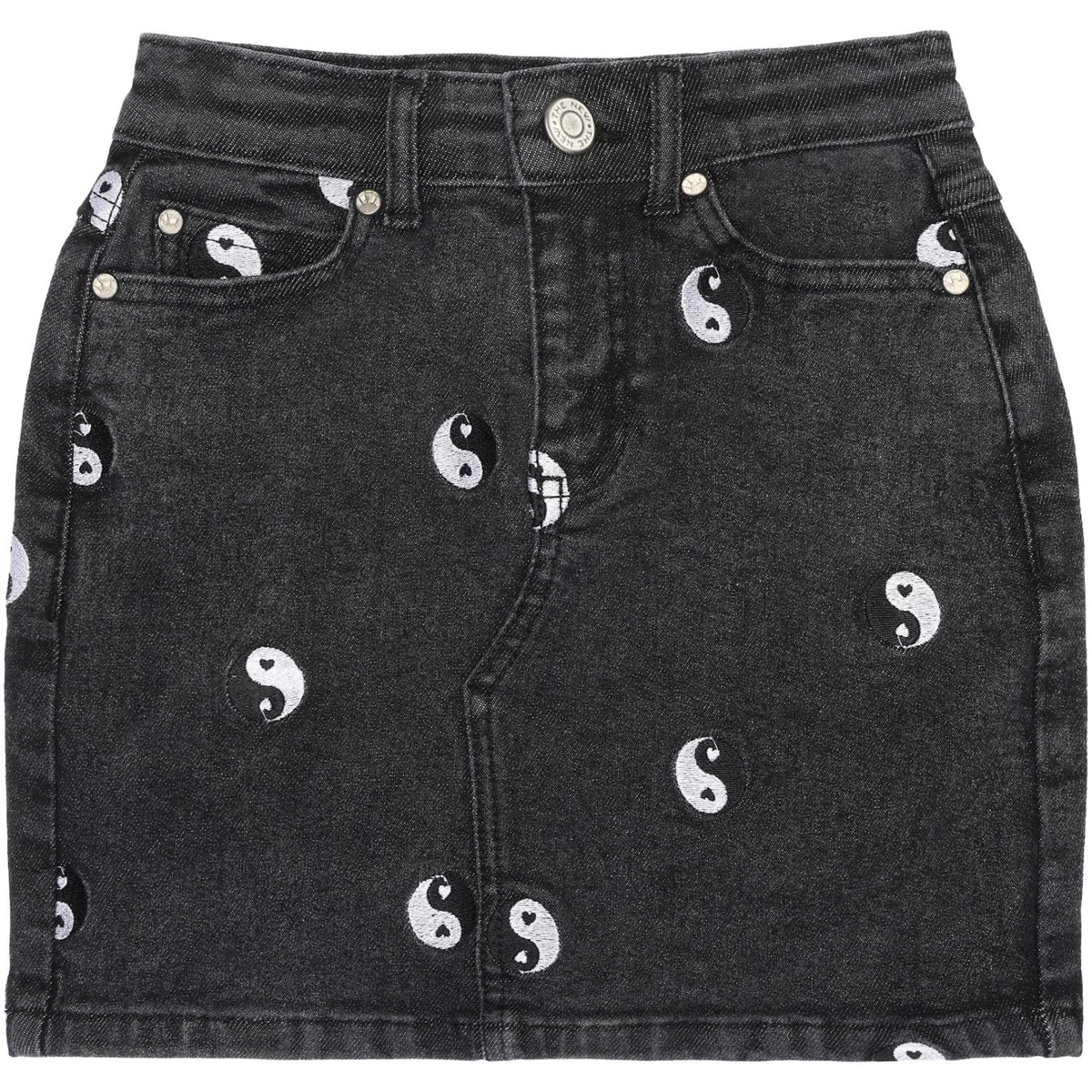 The New Black Denim Wash Lykke Denim Skirt