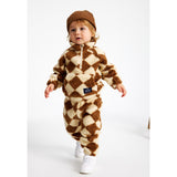 THE NEW Siblings Toffee Check Aop Lonzo Teddy Sweatshirt