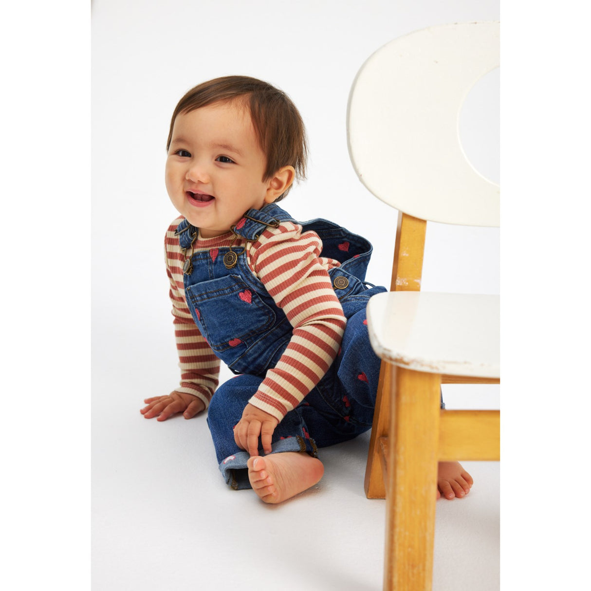 THE NEW Siblings Medium Blue Denim Wash Lovia Denim Dungarees