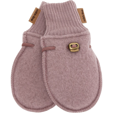 Mikk-Line Twilight Mauve Wool Mittens