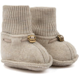 Mikk-Line Melange Offwhite Wool Footies