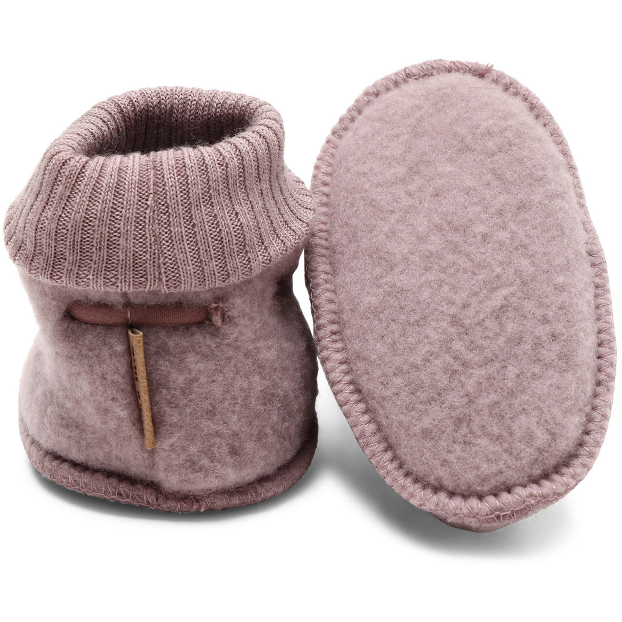 Mikk-Line Twilight Mauve Wool Footies