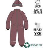 Mikk-Line Rose Brown PU Snow Suit Recycled