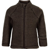 Mikk-Line Dark Brown Melange Wool undefined Jacket