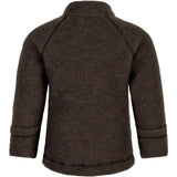 Mikk-Line Dark Brown Melange Wool undefined Jacket