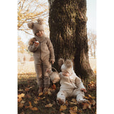 Mikk-Line Melange Offwhite Wool Baby Suit