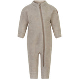 Mikk-Line Melange Offwhite Wool Baby Suit