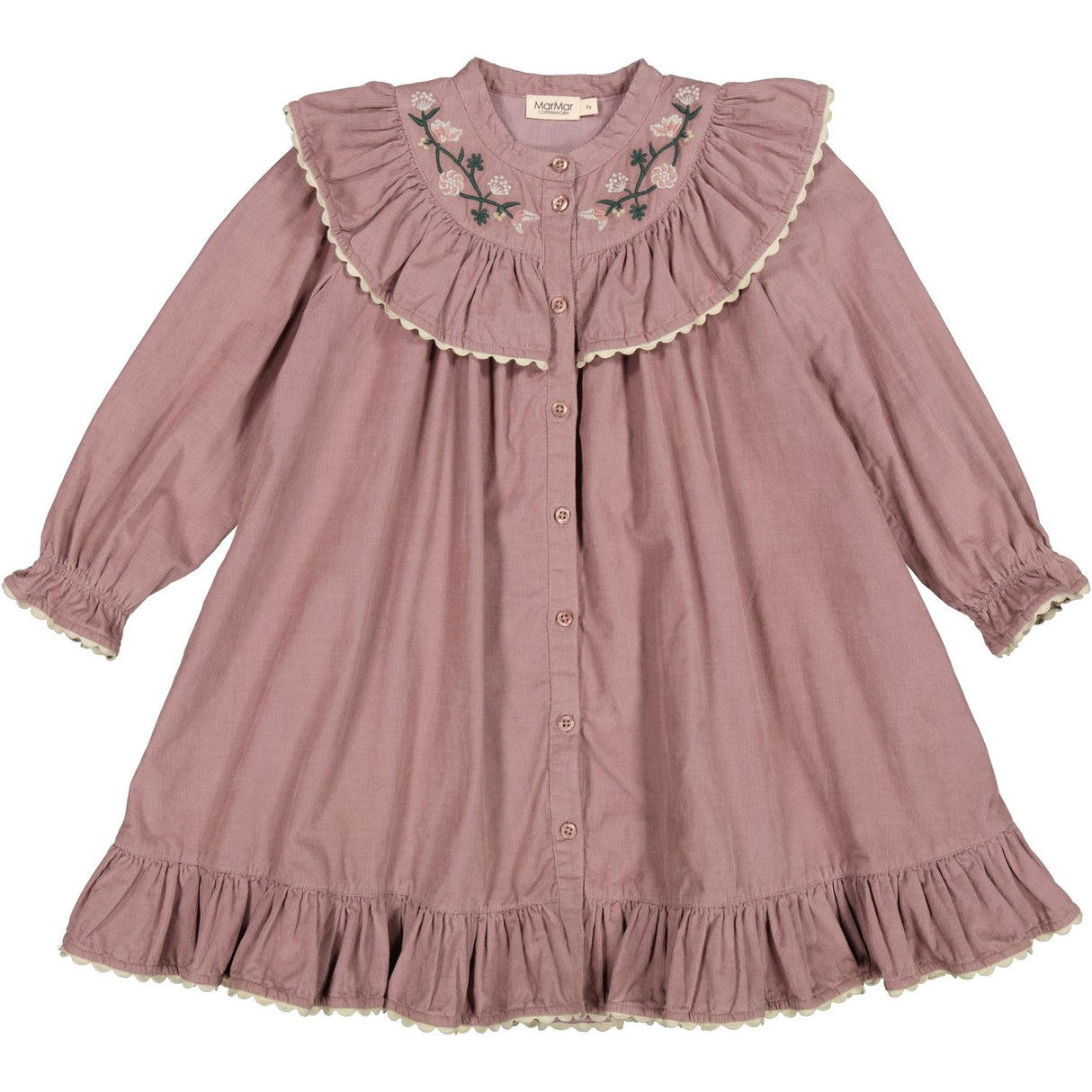 MarMar Fine Cord Dusty Mauve Dalina Dress