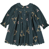 MarMar Light Embroidery Deep Forest Hearts Dulla Scallop Dress