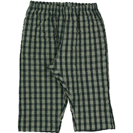 MarMar Seersucker Gingham Dark Leaf Check Panto Pants