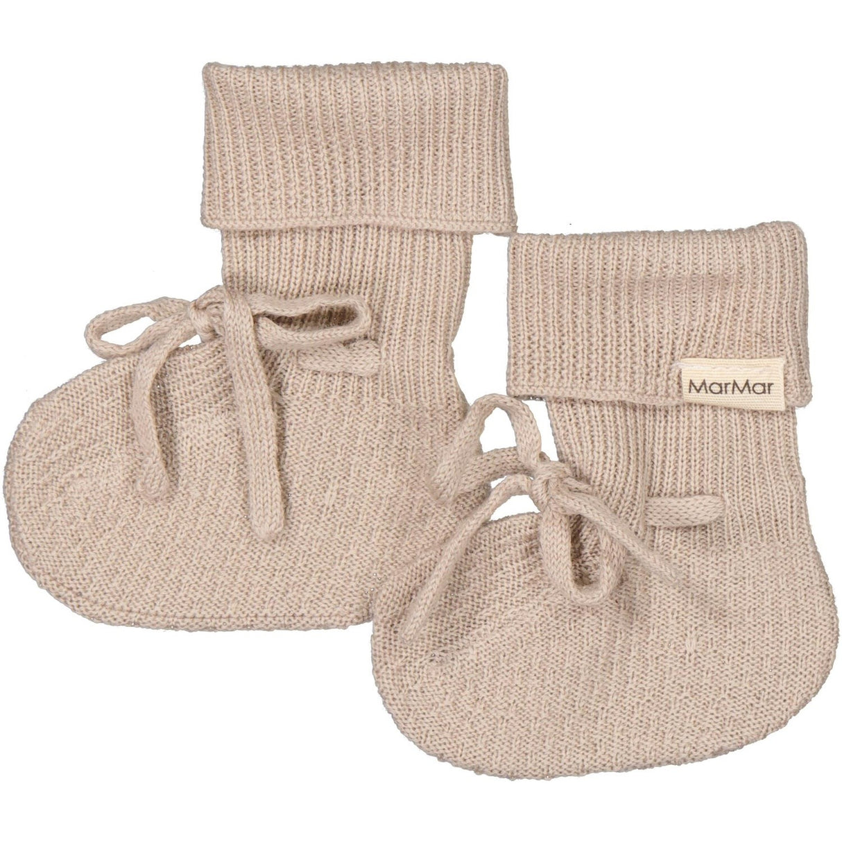 MarMar New Born Light Merino Grey Sand Abootie Booties