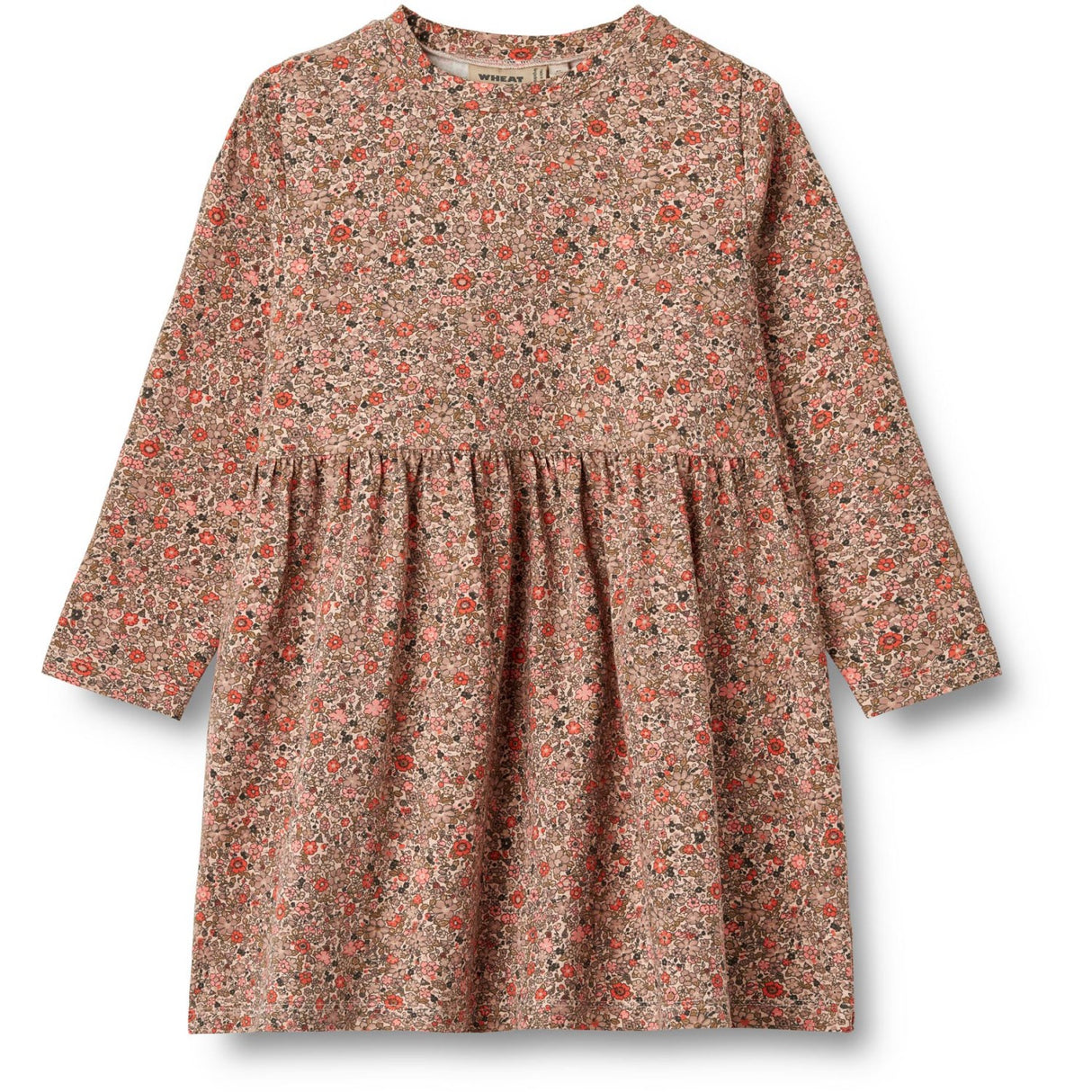 Wheat Rose Flower Meadow Jersey Dress Sessa